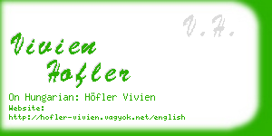 vivien hofler business card
