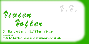 vivien hofler business card